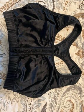 Enell High-Impact Front-Closure Sports Bra - Black Size 1